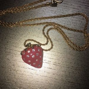 Kenneth Jay Lane Strawberry Necklace